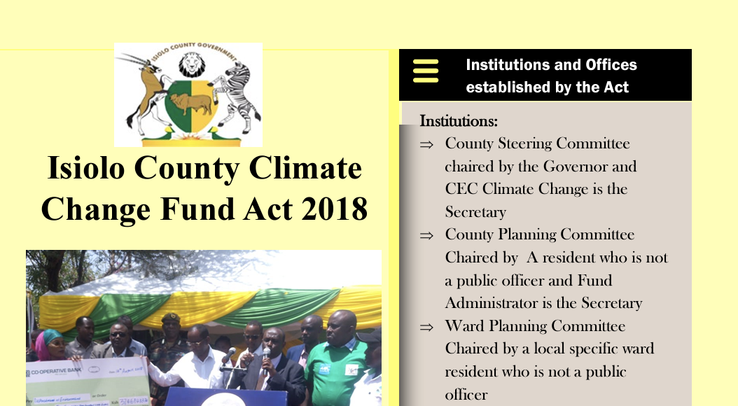 Simplified version CCCF Act Isiolo