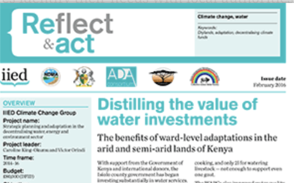Distilling the value of water investments