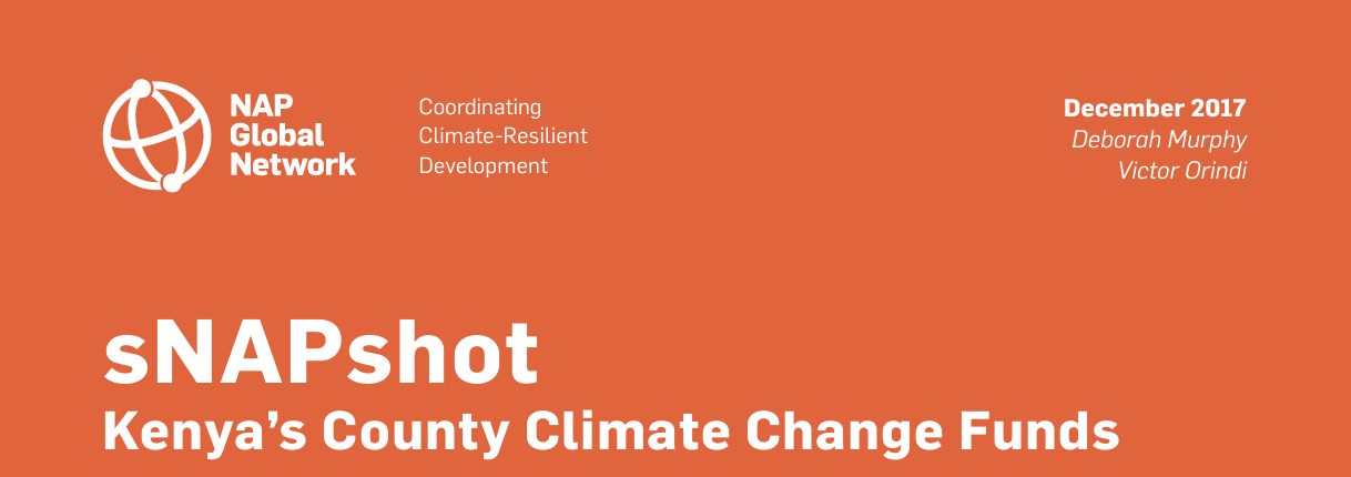 SNAPSHOT 0 Kenya’s County Climate Change Funds
