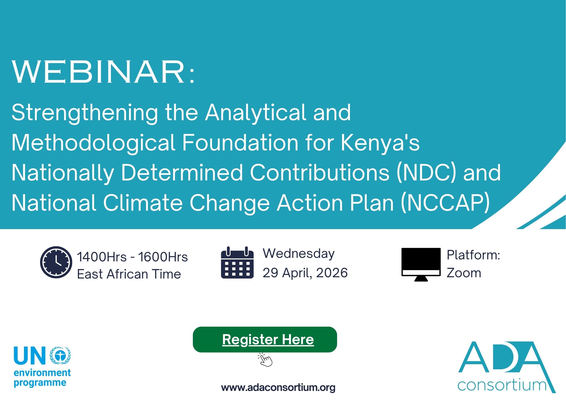 Strengthening the Analytical and Methodological Foundation for Kenya's Nationally Determined Contributions (NDC) and National Climate Change Action Plan (NCCAP)